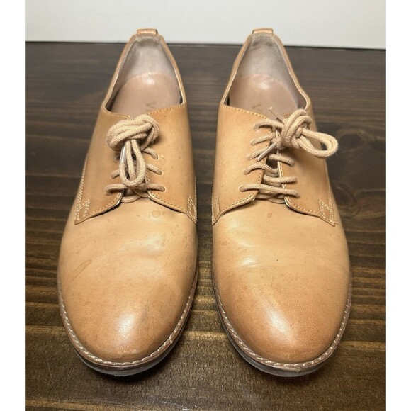 VIONIC Weslyn Tan Oxford Lace Up Leather Preppy Shoes Women's 6 - Picture 5 of 10